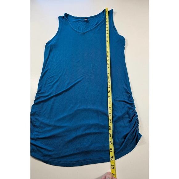 Made by Johnny size 2XL XXL women's vivid blue ruched side tank - Picture 7 of 7